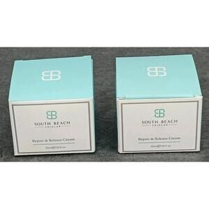 (2) South Beach Skinlab Repair & Release Cream Anti Aging Increase Collagen 1 oz